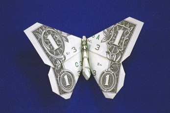 LaFosse Dollar Bill Butterfly